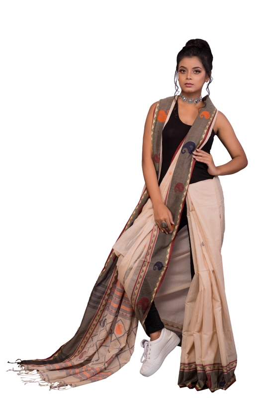 Cotton Bengal Handloom Saree