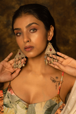 Real Afghani Antique Finishing Earring 3
