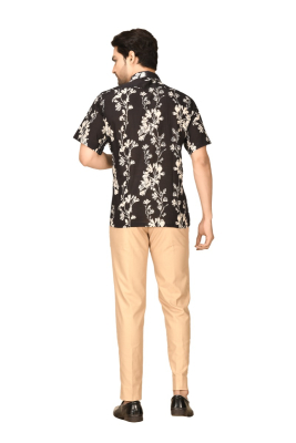 Floral printed half sleeves shirt