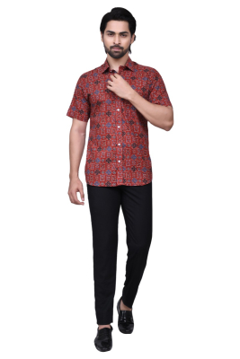 ajragh printed Cotton Shirt