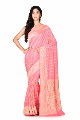 Pure khaddi Georgette Benarasi  Kalka motif