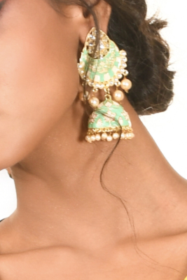 Kundan Stone Jaipur Earrings