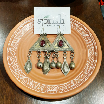 Real Afghani Antique Finishing Earring 3