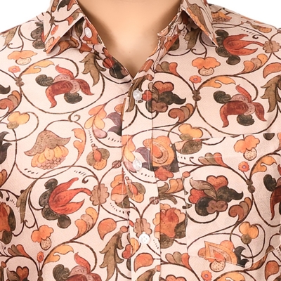 Floral printed casual shirt
