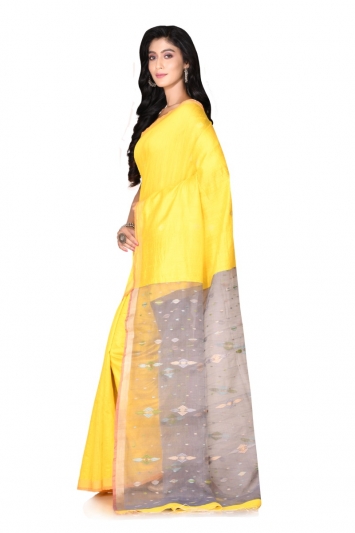 Matka Silk Tissue Anchal With Jamdani Buta