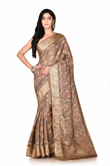 Crape silk Benarasi Border