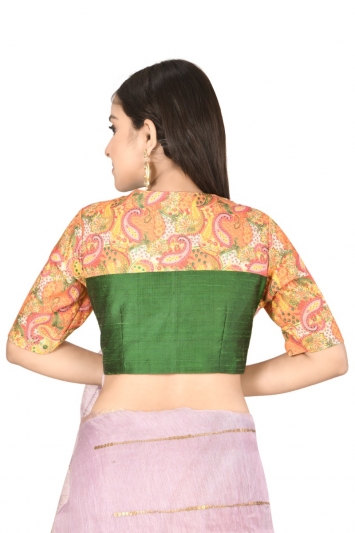 Floral printed designer blouse