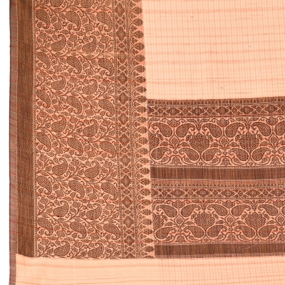 Cotton silk with tassar border