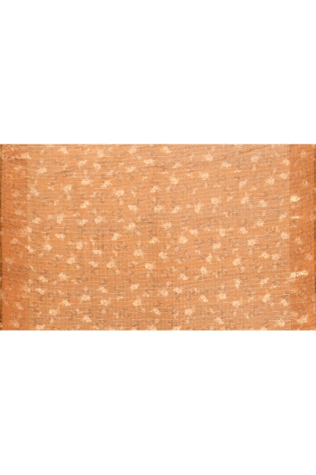floral print organza with benarasi border