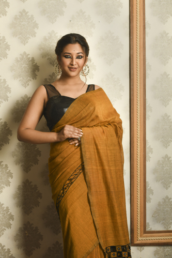 Mulmul with Cutwork Anchal Designer Saree