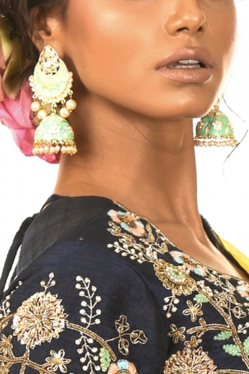 Kundan Stone Jaipur Earrings