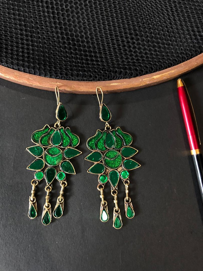 Gulrang Roze- Afghani Earring